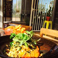 Breakfast soba at The Glass Den in Coburg