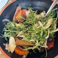 Seitan orange salad  at La Licata in Rome