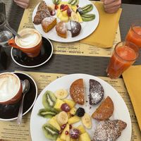 Vegan breakfast (they ran out of croissants)  at La Licata in Rome