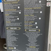 Menu  at La Licata in Rome