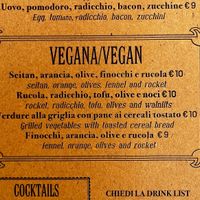 The vegan lunch options  at La Licata in Rome