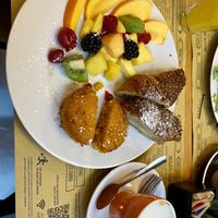 The vegan breakfast option   at La Licata in Rome