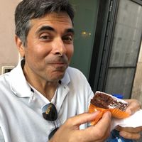 Vegan Chocolate orange pastry was just perfect.  at La Licata in Rome