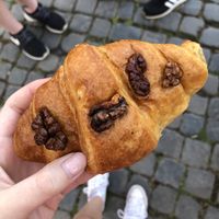 Vegan Walnut crossaint at La Licata in Rome
