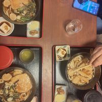 Syojinudon with Tofu and with wild vegetable at Rokumeien in Nara