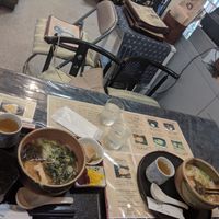 Green tea is cold and refreshing! at Rokumeien in Nara