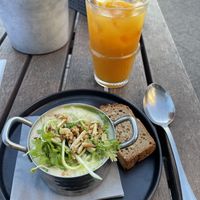 Mandel-Knoblauch Suppe  at Pier 14 in Seebad Zinnowitz