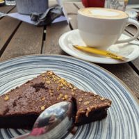 Brownie, wenig brownielike, aber konnte man essen. at Pier 14 in Seebad Zinnowitz