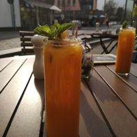 Sanddorn-Ingwer-Limonade at Pier 14 in Seebad Zinnowitz