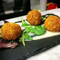 Sage and lentil croquettes at 1847 Bristol in Bristol