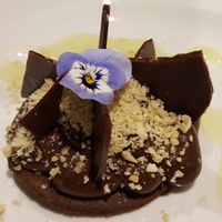 Textures of chocolate (vegan option) at 1847 Bristol in Bristol