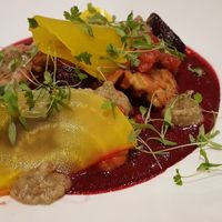 Textures of beetroot at 1847 Bristol in Bristol