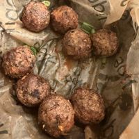 Vegan meatballs closer  at Epik Burger in Jacksonville
