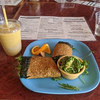 House Burrito, Tropical Smoothie at Go Vegan Cafe in Las Vegas