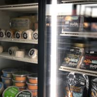 delicious vegan cheese 😍 at Go Vegan Cafe in Las Vegas