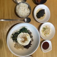 vegetable bibimbap (side dishes most likely not)  at Shoue-Hyang in Sokcho