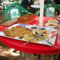 Fried grated potato pancake (kamja jeon) at Shoue-Hyang in Sokcho