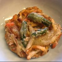 vegan tempura  at Mimikou in Kyoto