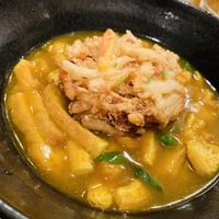 Curry udon with tempura at Mimikou in Kyoto