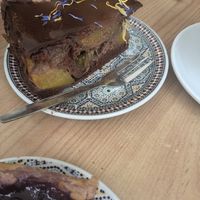 Peach chocolate cake at Fancy Foods in Wuppertal