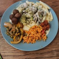 Dish from the buffet at Fancy Foods in Wuppertal