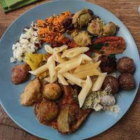 Dish from the buffet at Fancy Foods in Wuppertal