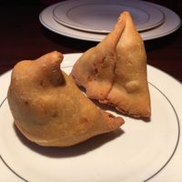 Potato and green pea fritters at Amrit Palace Indian Restaurant in Ocala
