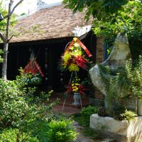 garden  at San May Vegetarian in Hue