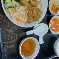 Amazing spring roll salat at San May Vegetarian in Hue