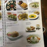 Soups and rice dishes at San May Vegetarian in Hue