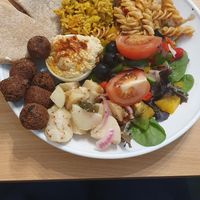 The falafel salad at Blue Note Cafe in Glastonbury
