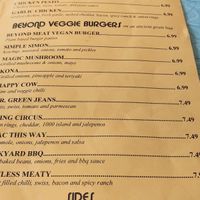 Menu at Mustard's Last Stand - New Haven Ave in Melbourne