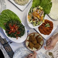 Heart-shaped falafel ❤️  at Yamal Asham in Rabat