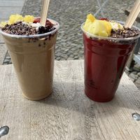 Peanut Power + Red Boost at The Juicery in Berlin