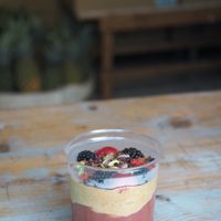 Peanut Butter & Jelly Smoothie Bowl at The Juicery in Berlin