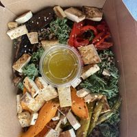 Supremo bowl with added tofu  at Fresh Leaf in Richland