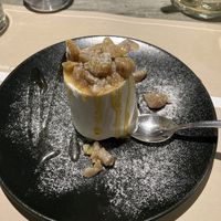 semi freddo with rossted chestnuts  at Pizzeria Fratelli Roselli in Turin