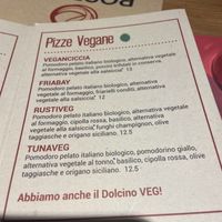 Menu pizze Veg  at Pizzeria Fratelli Roselli in Turin