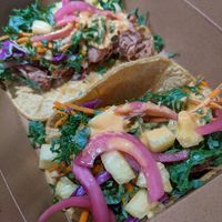 The jackfruit tacos are so good! at Naked Lunch in Herndon