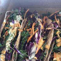 Cauliflower tacos with chickpeas and kale    at Naked Lunch in Herndon