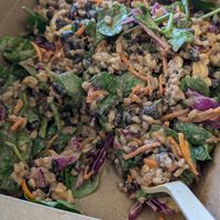 Thai cashew bowl, huge serving at Naked Lunch in Herndon