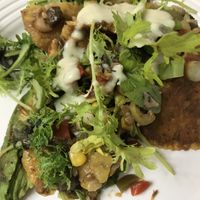 Organic Mushroom Medley Enchilada  at GreenFare Organic Cafe in Herndon
