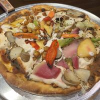 Roasted veggie pizza 🤍🌱  at GreenFare Organic Cafe in Herndon