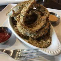 Onion rings at GreenFare Organic Cafe in Herndon