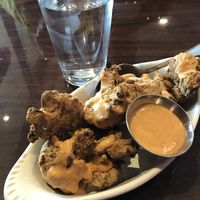 Buffalo cauliflower bites.    at GreenFare Organic Cafe in Herndon
