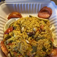 Vegan Paella  at GreenFare Organic Cafe in Herndon