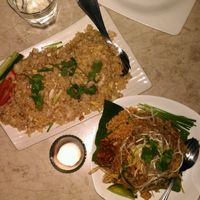 the rice is not a vegetarian dish,chicken at People's Palace in Makati