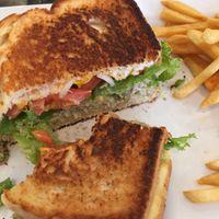 Sunflower Seed “tuna” Melt at Clovermint Cafe and Market in Dania Beach