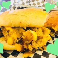 Seitan sandwich. The amazing French fries were gone too soon! at Clovermint Cafe and Market in Dania Beach