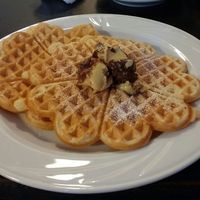 chocolat waffels at Vegs in Halle